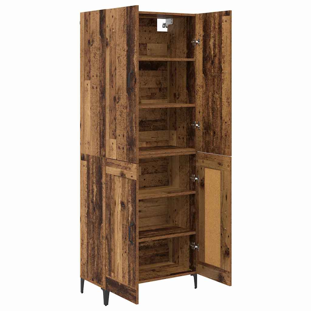 Highboard Παλιό Ξύλο 69,5 x 34 x 180 εκ. Επεξεργασμένο ξύλο - Pakobazaar