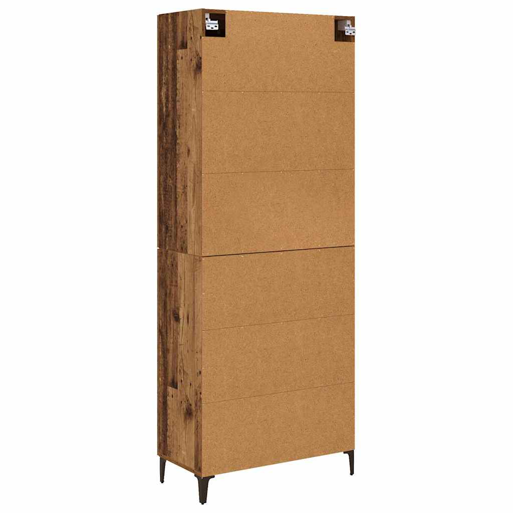Highboard Παλιό Ξύλο 69,5 x 34 x 180 εκ. Επεξεργασμένο ξύλο - Pakobazaar