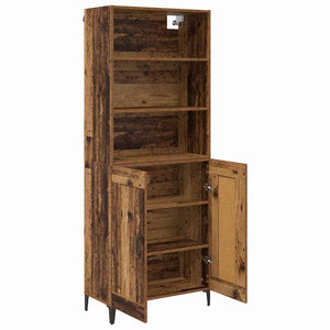 Highboard 2 τμχ. Παλαιό ξύλο 69,5 x 34 x 180 εκ.