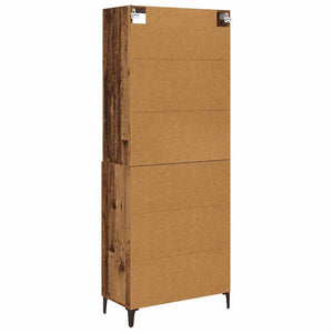 Highboard 2 τμχ. Παλαιό ξύλο 69,5 x 34 x 180 εκ.