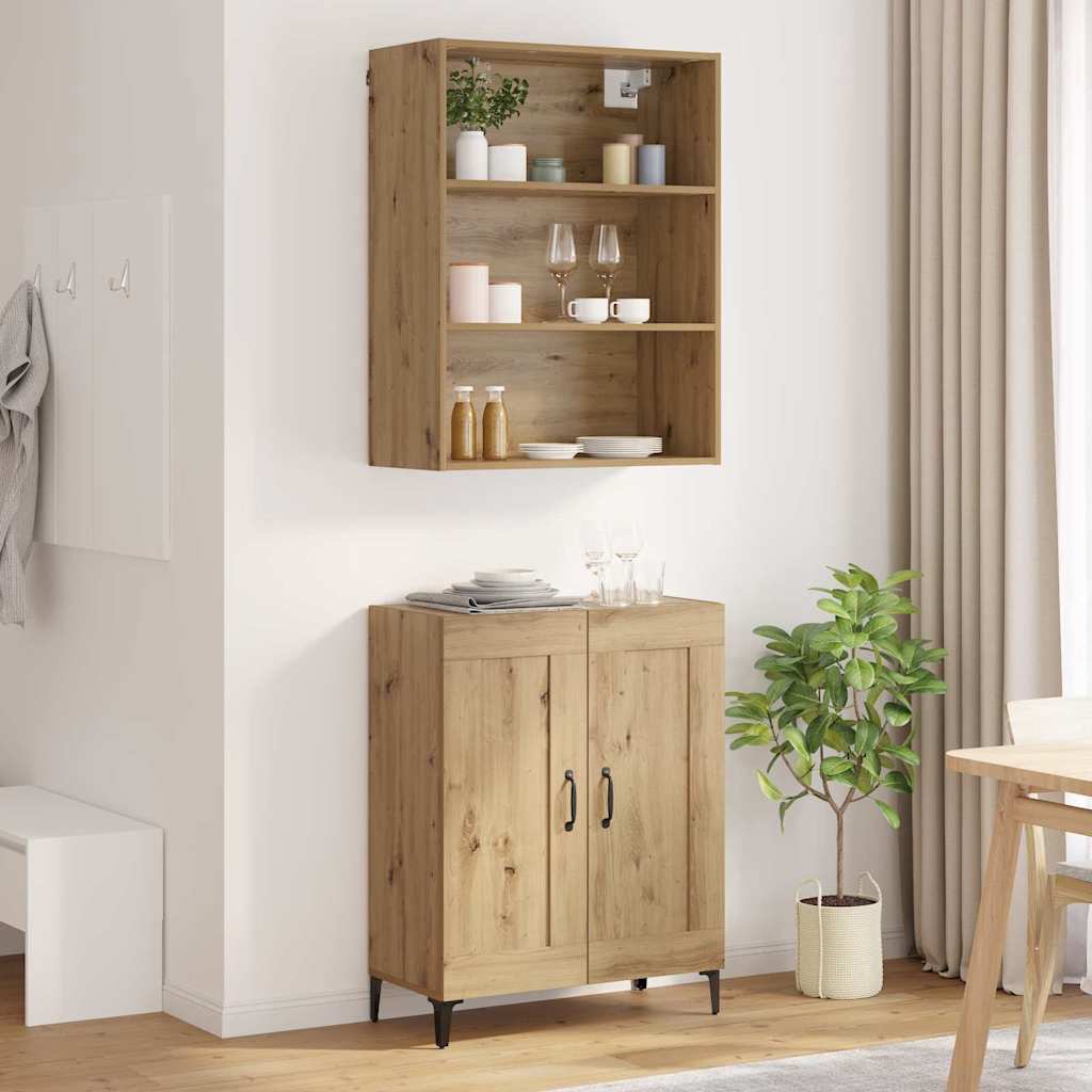 Highboard 2 pcs artisan δρυς 69,5 x 34 x 180 εκ.