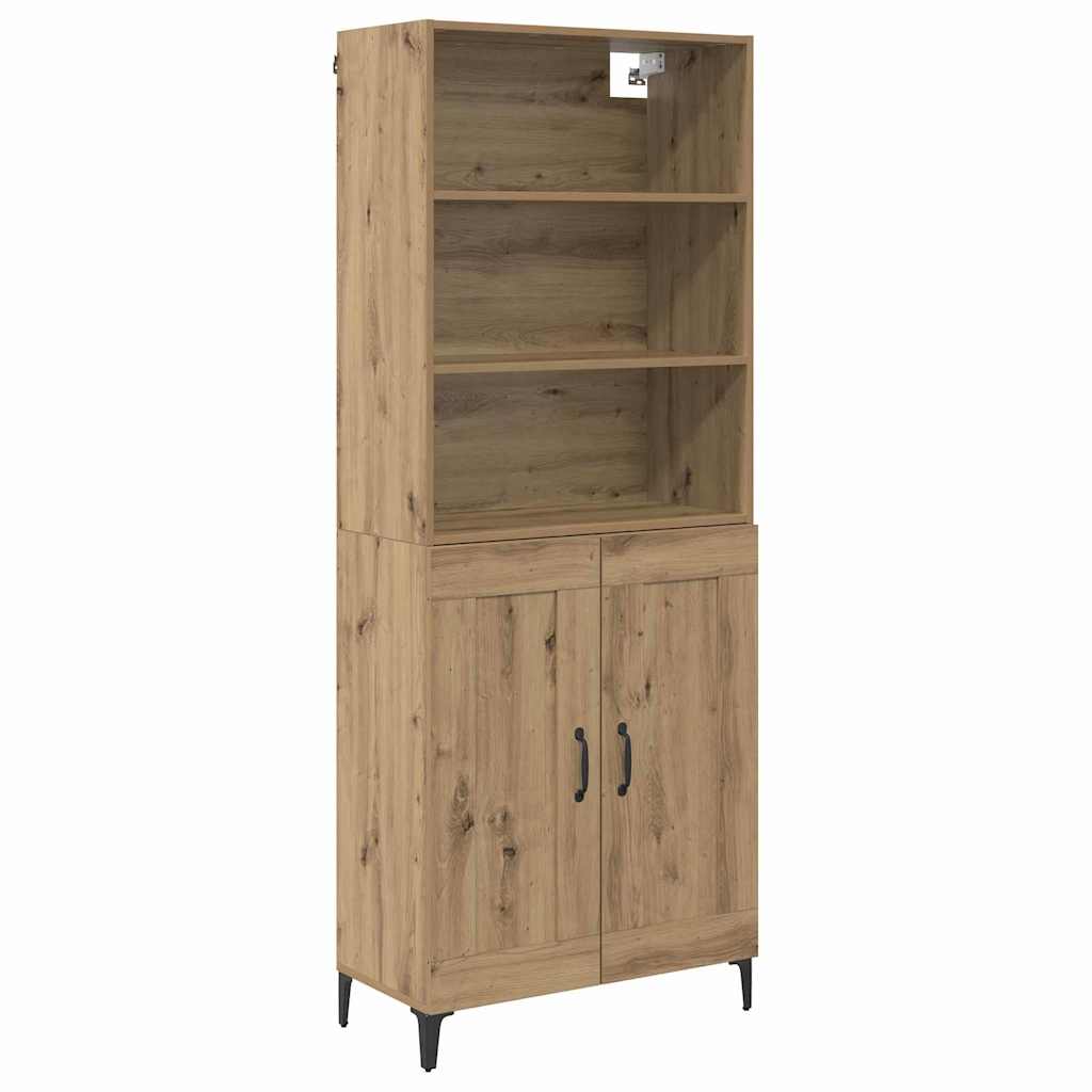 Highboard 2 pcs artisan δρυς 69,5 x 34 x 180 εκ.