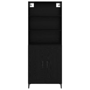 Highboard 2 τμχ. Μαύρη δρυς 69,5 x 34 x 180 εκ.