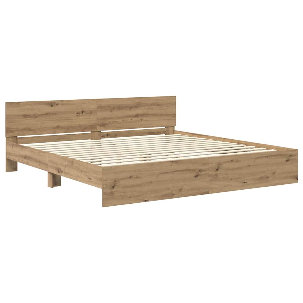 Σκελετός Κρεβατιού Artisan Oak 180 x 200 cm Επεξεργασμένο ξύλο - Pakobazaar