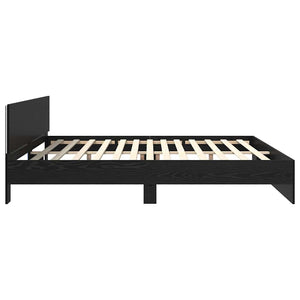 Σκελετός Κρεβατιού Μαύρη Οξυά 180 x 200 cm Επεξεργασμένο Ξύλο
