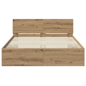 Σκελετός Κρεβατιού Artisan Oak 160 x 200 cm Επεξεργασμένο ξύλο - Pakobazaar