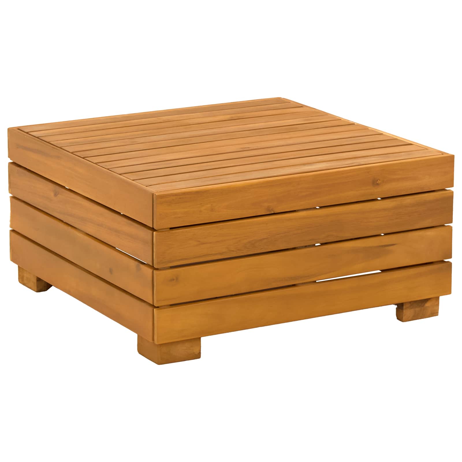 Σειρά Καναπέ Εξωτερικού 8 Τεμάχιο Καφέ Στερεό Ξύλο Ακακίας - Pakobazaar