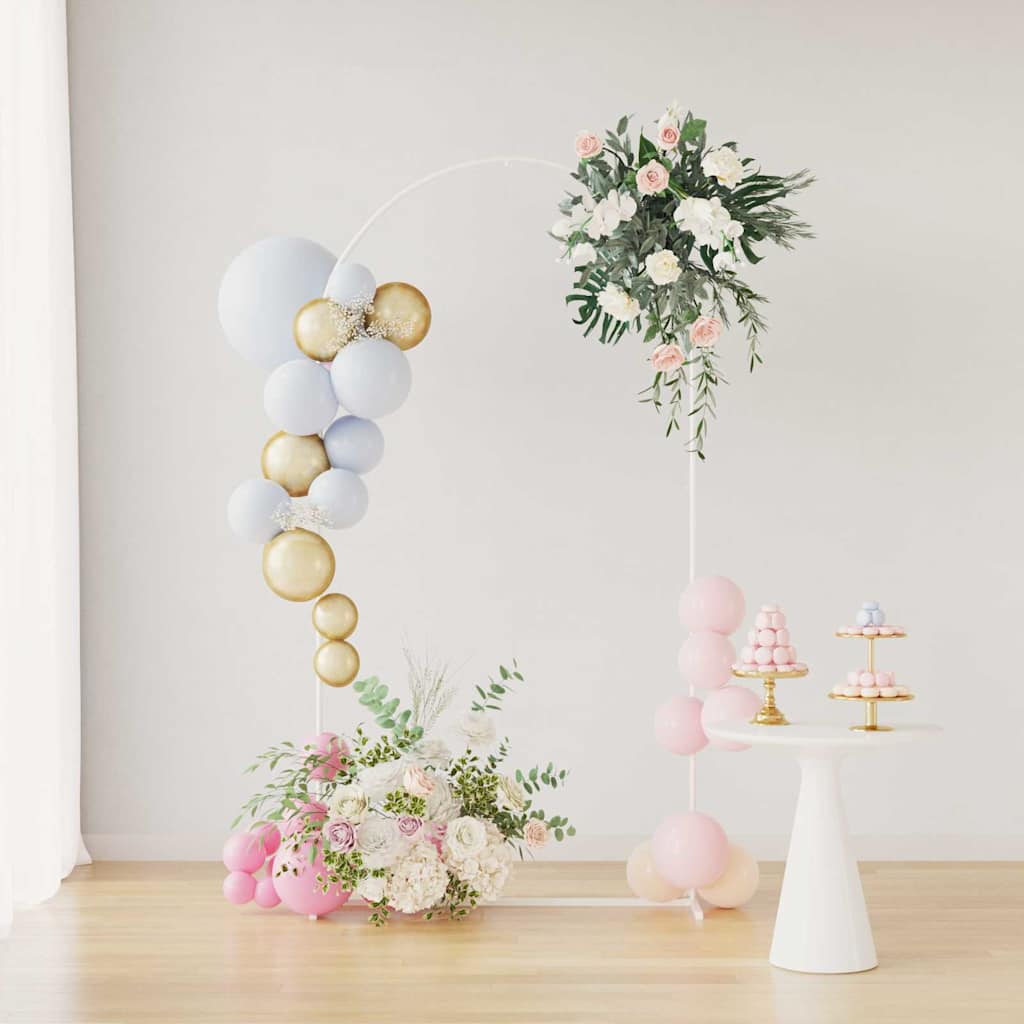 Αψίδα Γάμου Λευκό 100 x 39 x 200 εκ. Ατσάλι - Pakobazaar