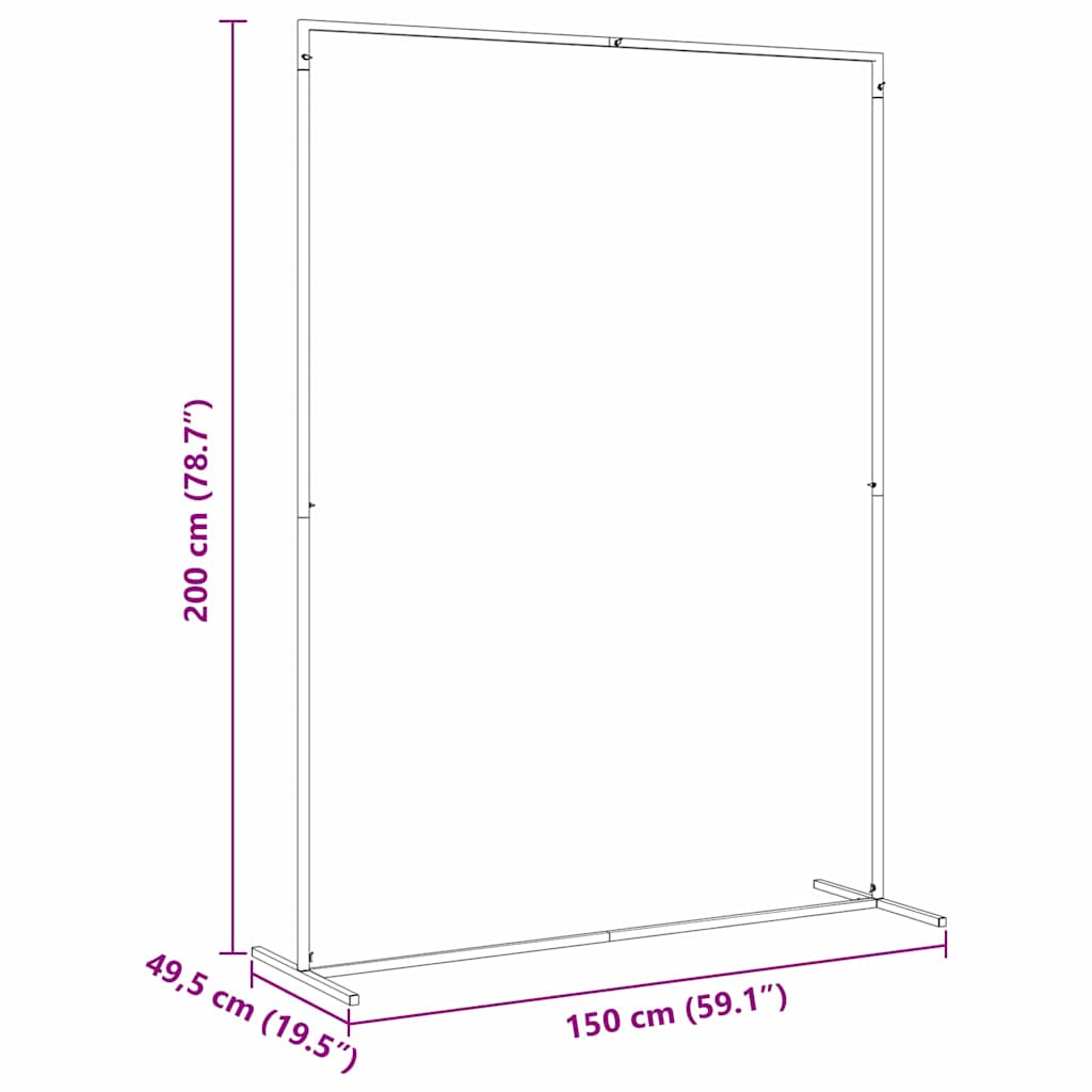 Αψίδα Γάμου Λευκό 150 x 49,5 x 200 εκ Ατσάλι - Pakobazaar