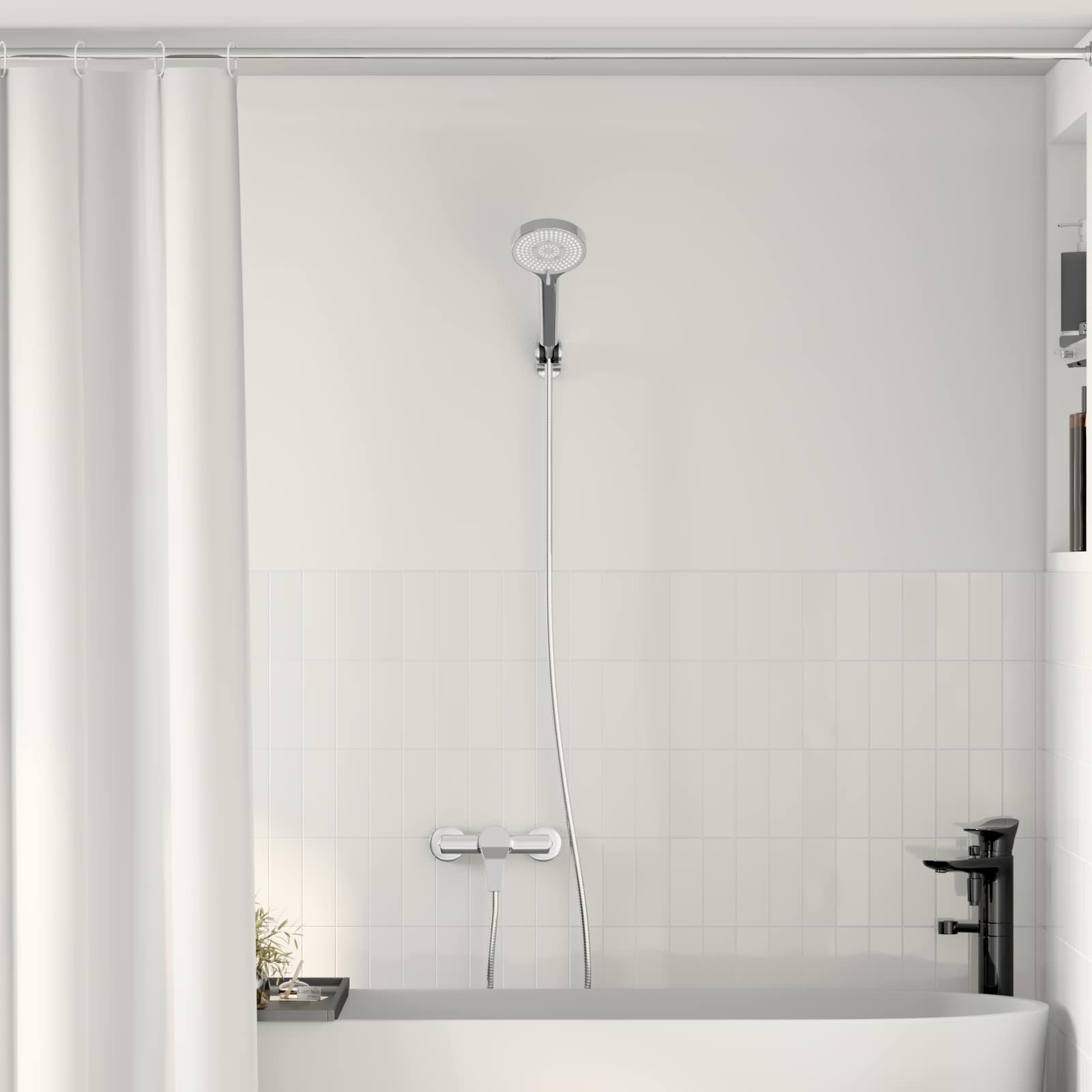 Σετ Κεφαλής Ντους Με επίστρωση χρωμίου G 1 / 2 ίντσες Ορείχαλκος - Pakobazaar