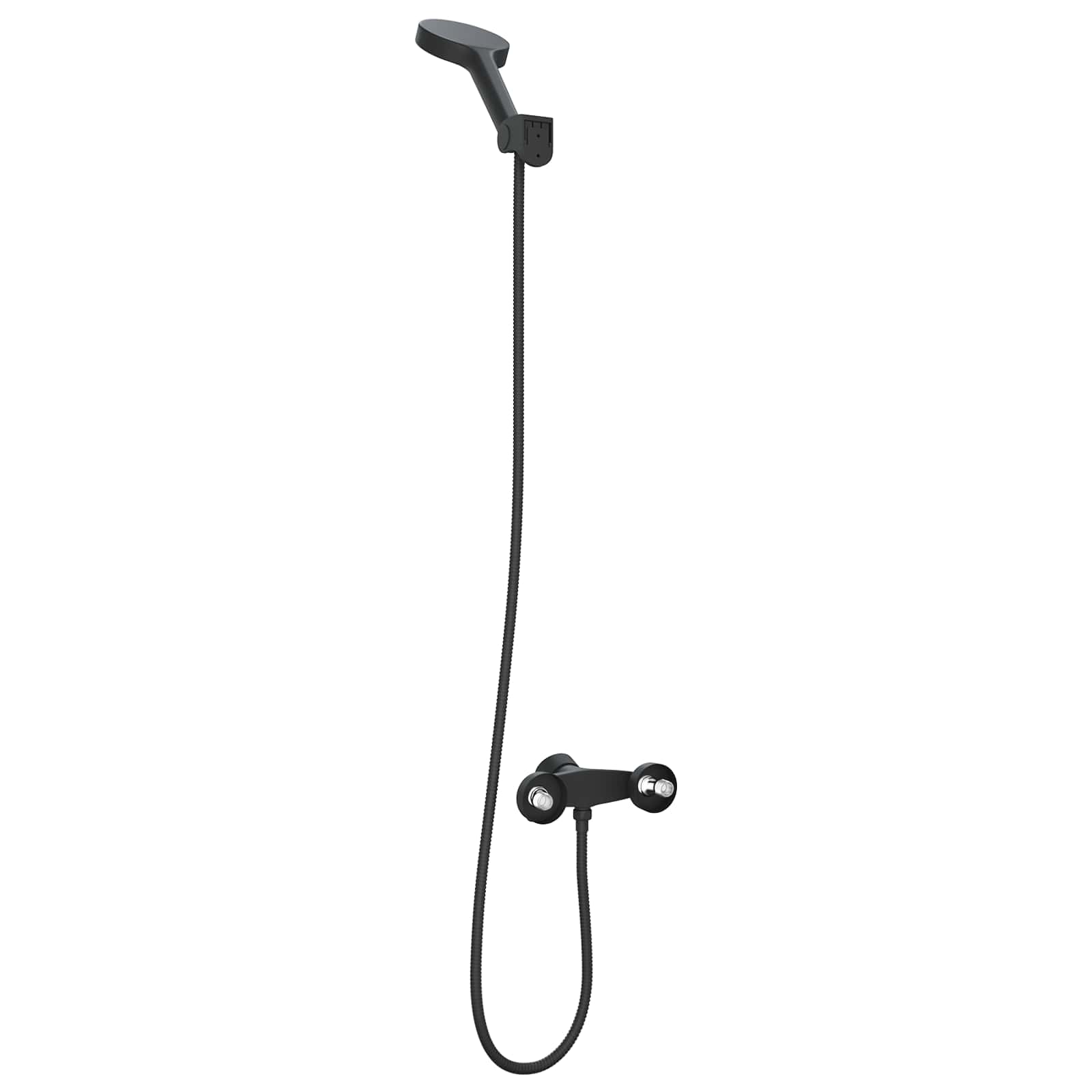 Σετ Κεφαλής Ντους Μαύρο G 1 / 2 ίντσες - Pakobazaar