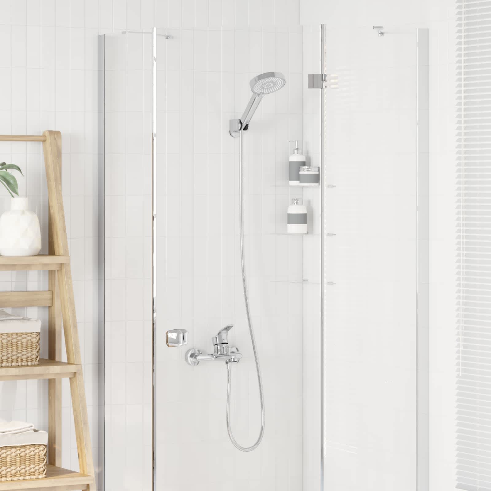 Σετ Κεφαλής Ντους Με επίστρωση χρωμίου G 1 / 2 ίντσες