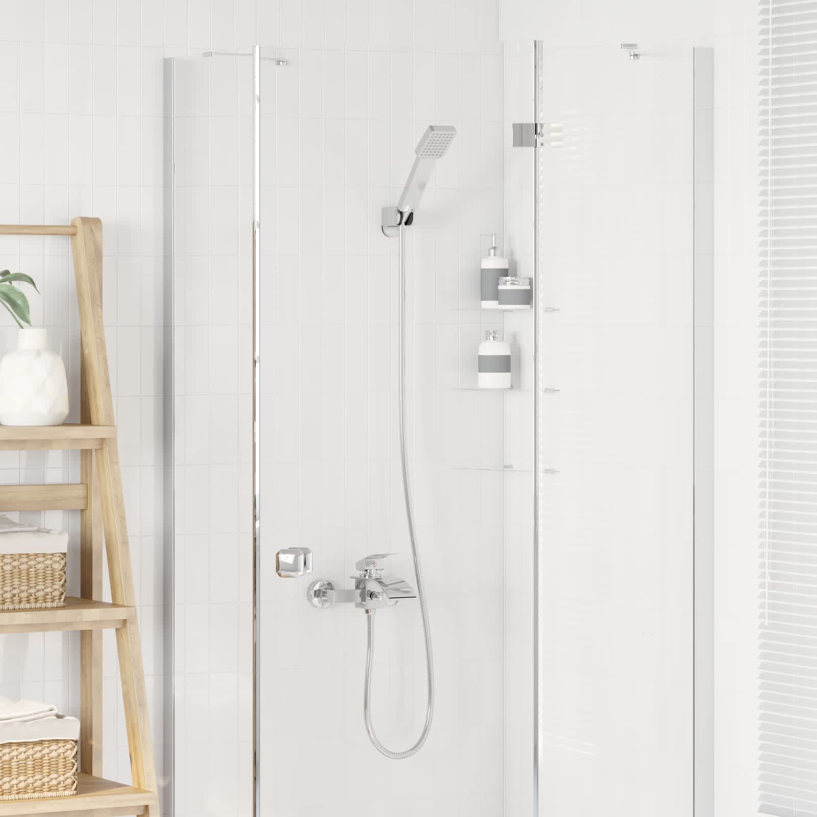 Σετ Κεφαλής Ντους Με επίστρωση χρωμίου G 1 / 2 ίντσες