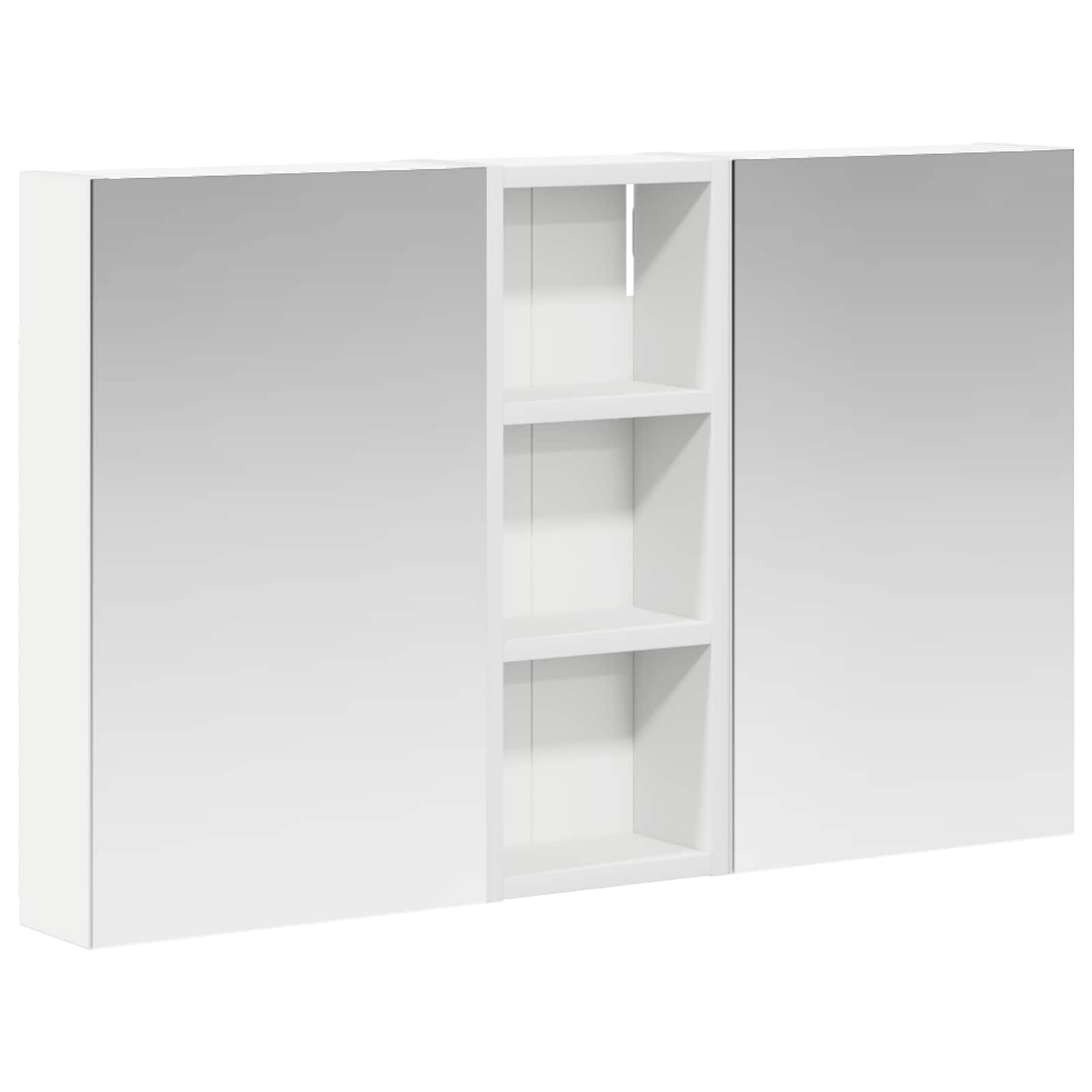 Σετ Ντουλαπιών Μπάνιου με ράφι με πόρτα 3 pcs 80 x 10,5 x 50 εκ - Pakobazaar