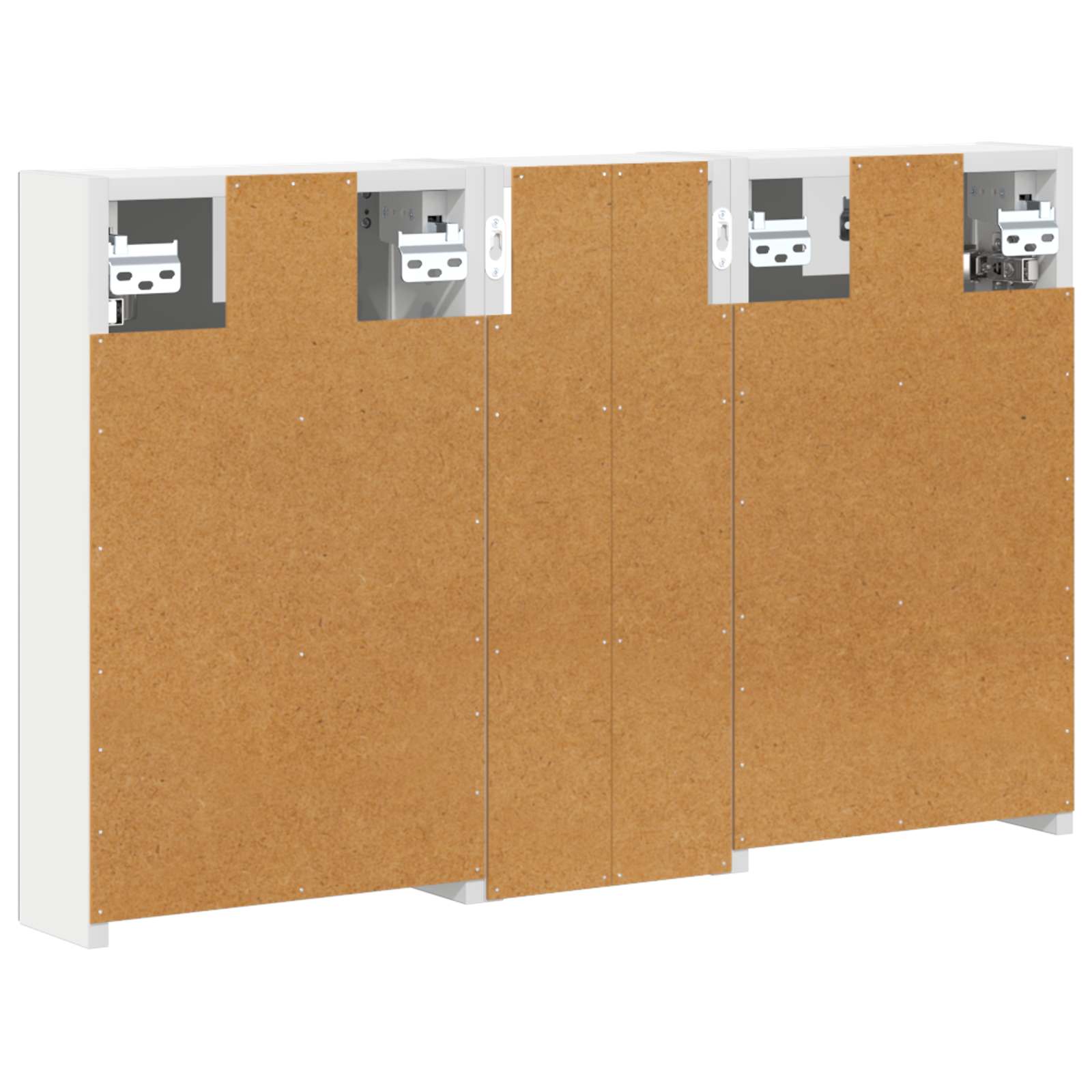 Σετ Ντουλαπιών Μπάνιου με ράφι με πόρτα 3 pcs 80 x 10,5 x 50 εκ - Pakobazaar