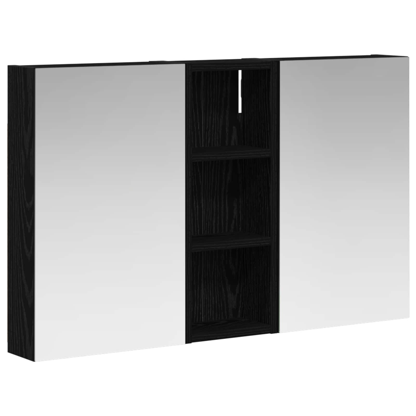 Σετ Ντουλαπιών Μπάνιου με ράφι με πόρτα 3 pcs 80 x 10,5 x 50 εκ - Pakobazaar