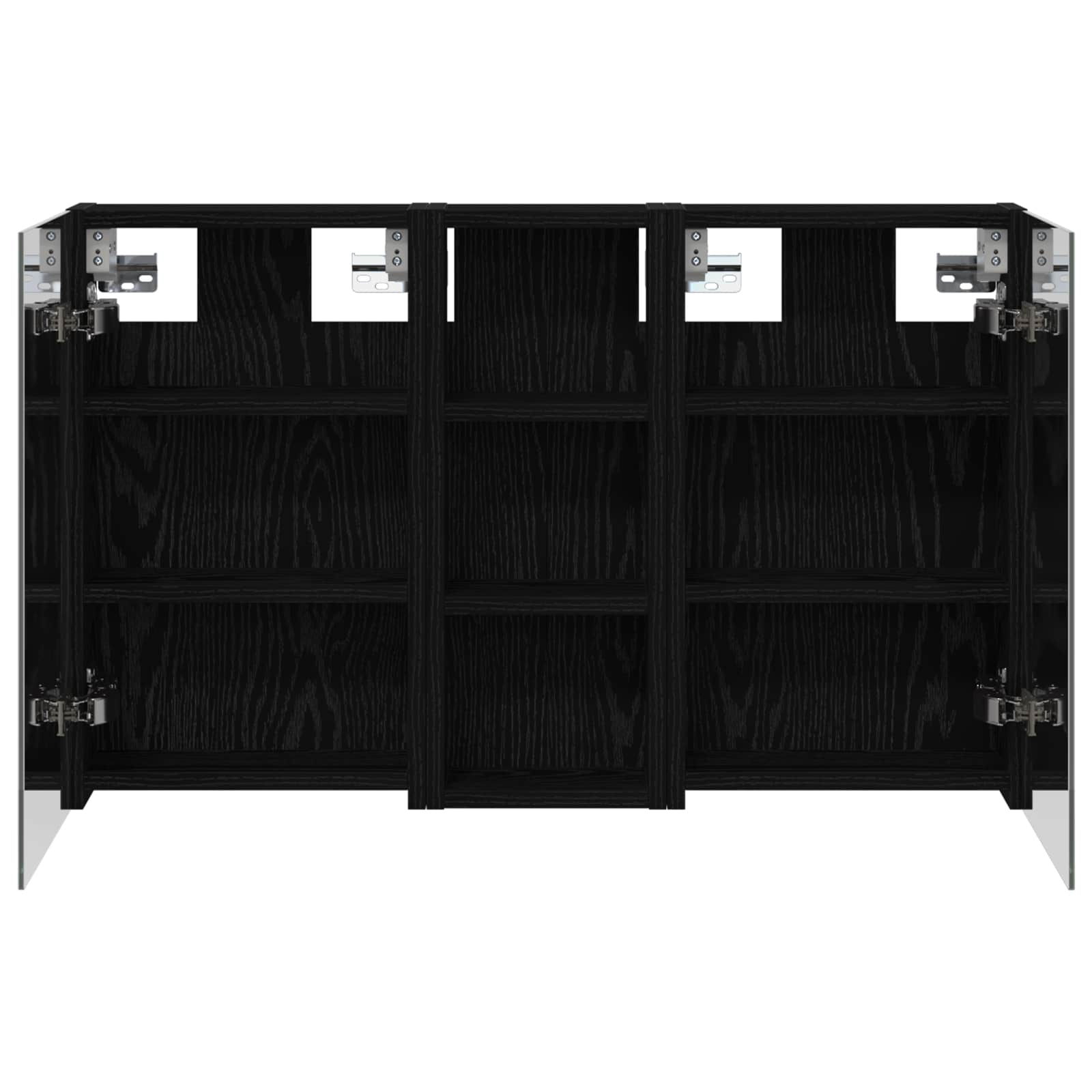 Σετ Ντουλαπιών Μπάνιου με ράφι με πόρτα 3 pcs 80 x 10,5 x 50 εκ - Pakobazaar