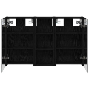 Σετ Ντουλαπιών Μπάνιου με ράφι με πόρτα 3 pcs 80 x 10,5 x 50 εκ - Pakobazaar