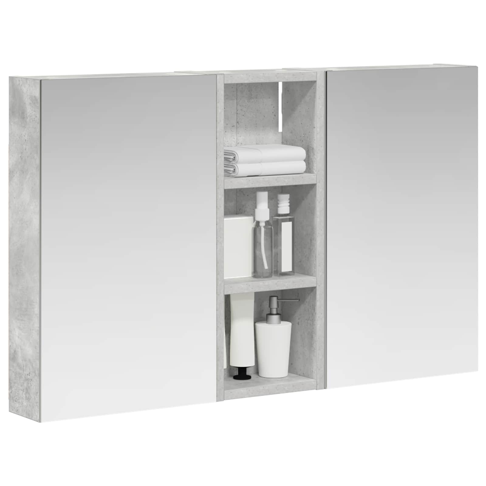 Σετ Ντουλαπιών Μπάνιου με ράφι με πόρτα 3 pcs 80 x 10,5 x 50 εκ - Pakobazaar