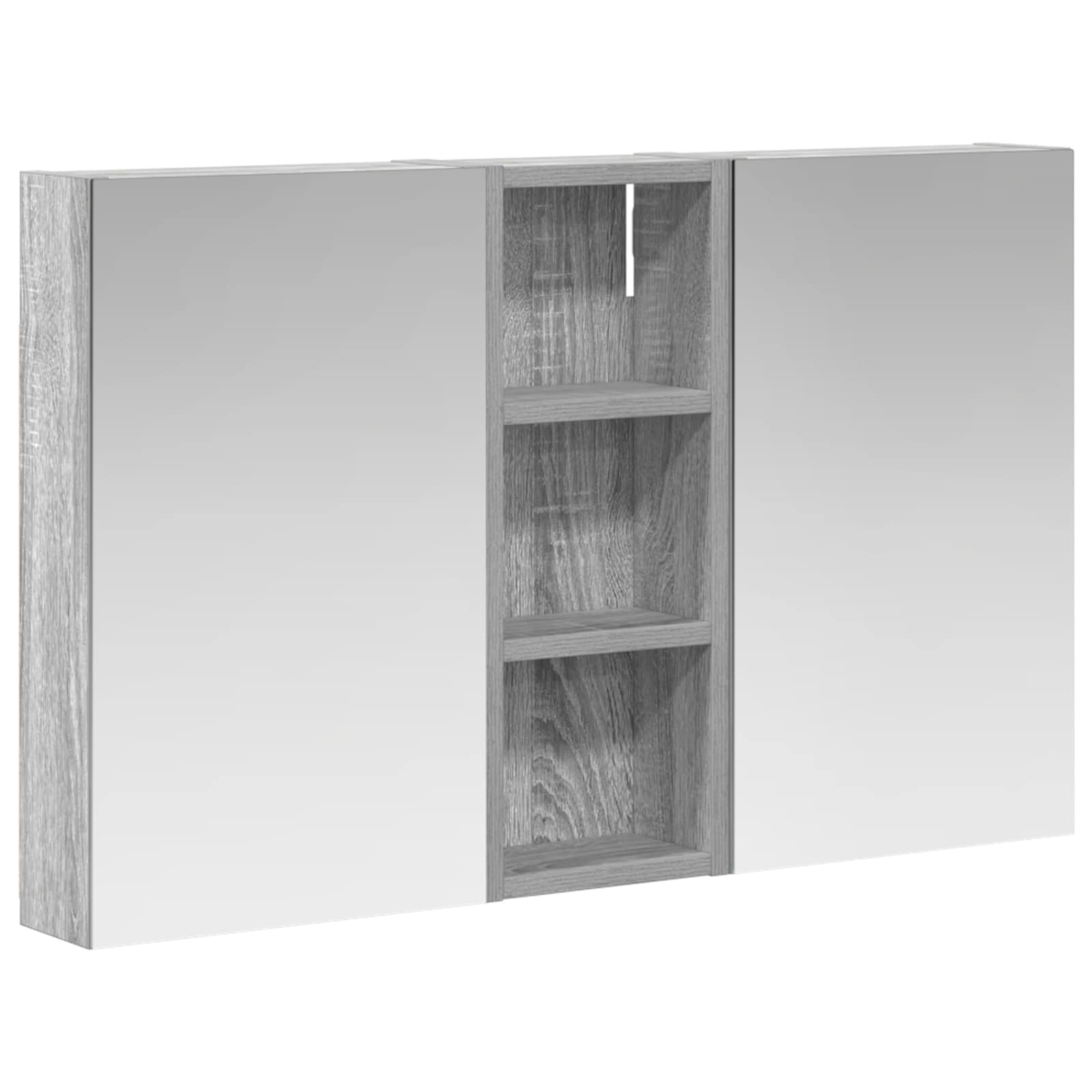 Σετ Ντουλαπιών Μπάνιου με ράφι με πόρτα 3 pcs 80 x 10,5 x 50 εκ - Pakobazaar