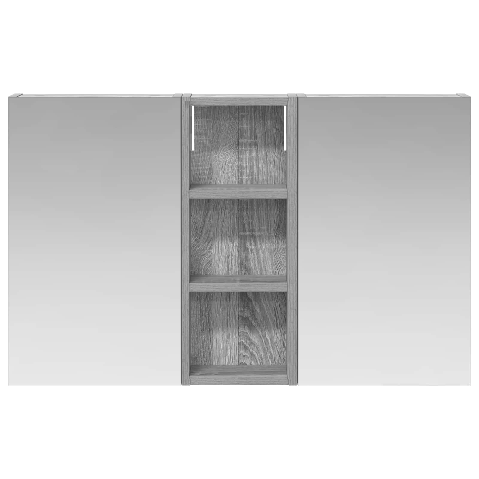 Σετ Ντουλαπιών Μπάνιου με ράφι με πόρτα 3 pcs 80 x 10,5 x 50 εκ - Pakobazaar