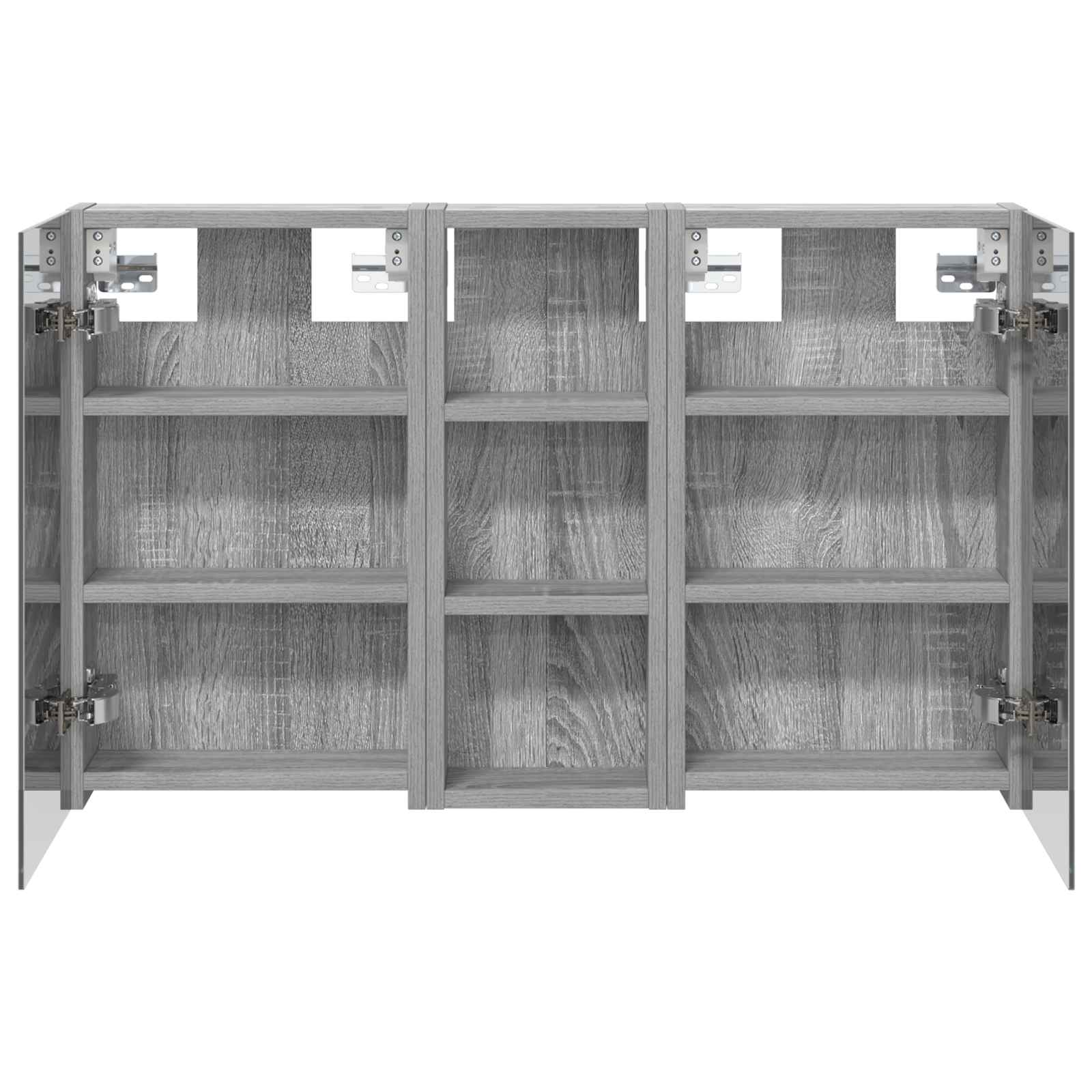 Σετ Ντουλαπιών Μπάνιου με ράφι με πόρτα 3 pcs 80 x 10,5 x 50 εκ - Pakobazaar