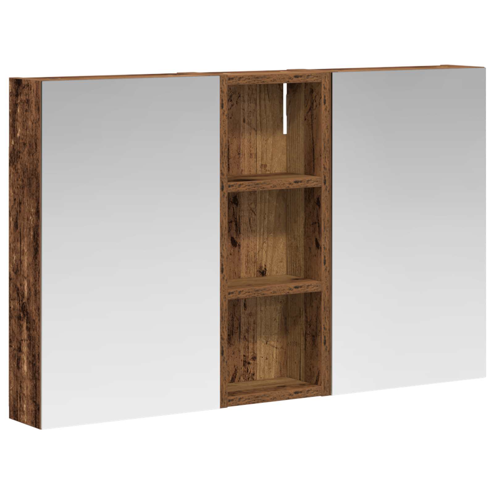 Σετ Ντουλαπιών Μπάνιου με ράφι με πόρτα 3 pcs 80 x 10,5 x 50 εκ - Pakobazaar