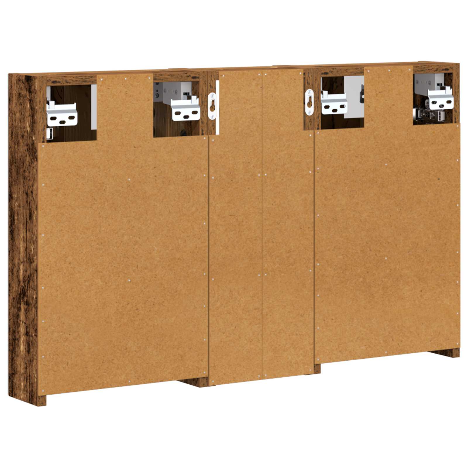 Σετ Ντουλαπιών Μπάνιου με ράφι με πόρτα 3 pcs 80 x 10,5 x 50 εκ - Pakobazaar