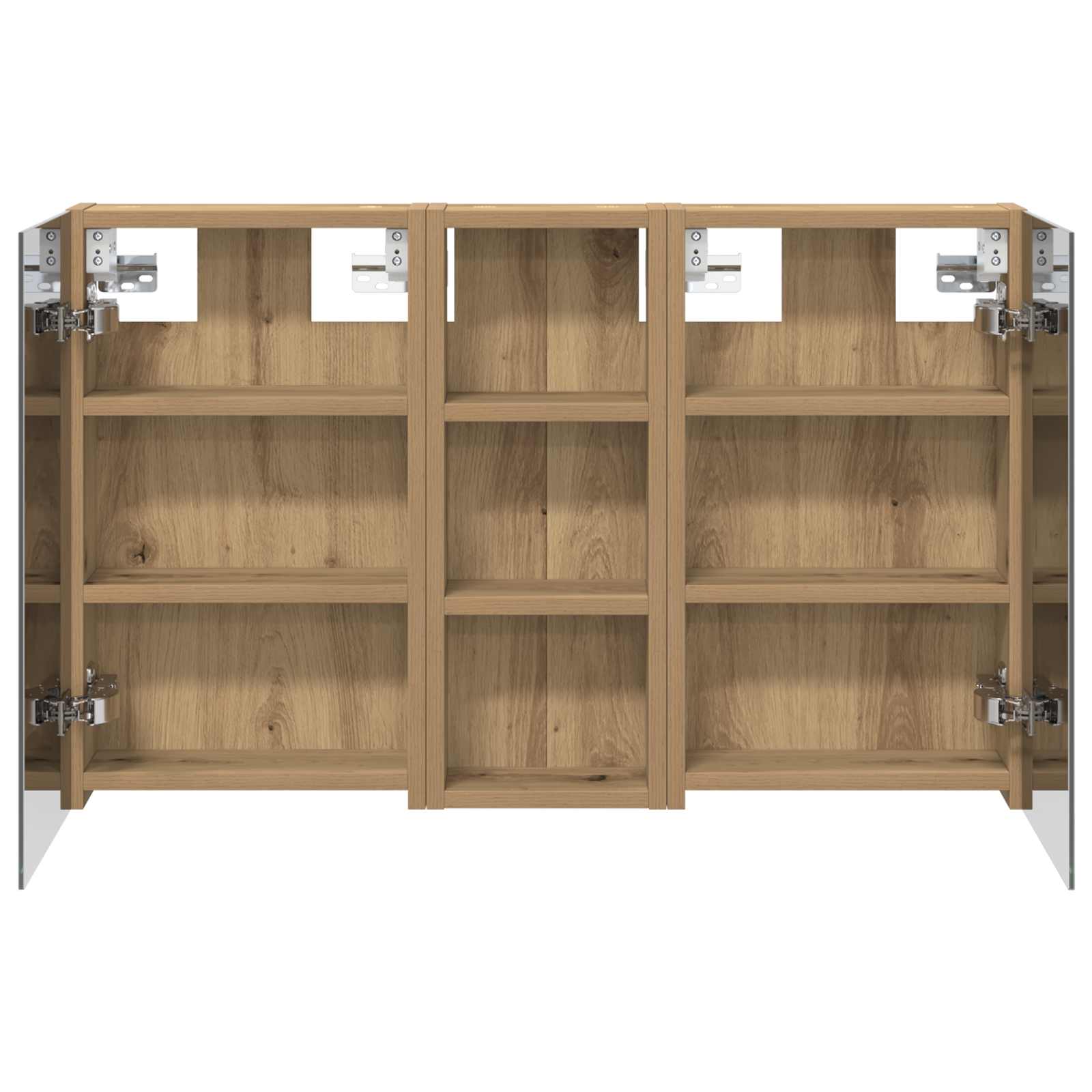 Σετ Ντουλαπιών Μπάνιου με ράφι με πόρτα 3 pcs 80 x 10,5 x 50 εκ - Pakobazaar