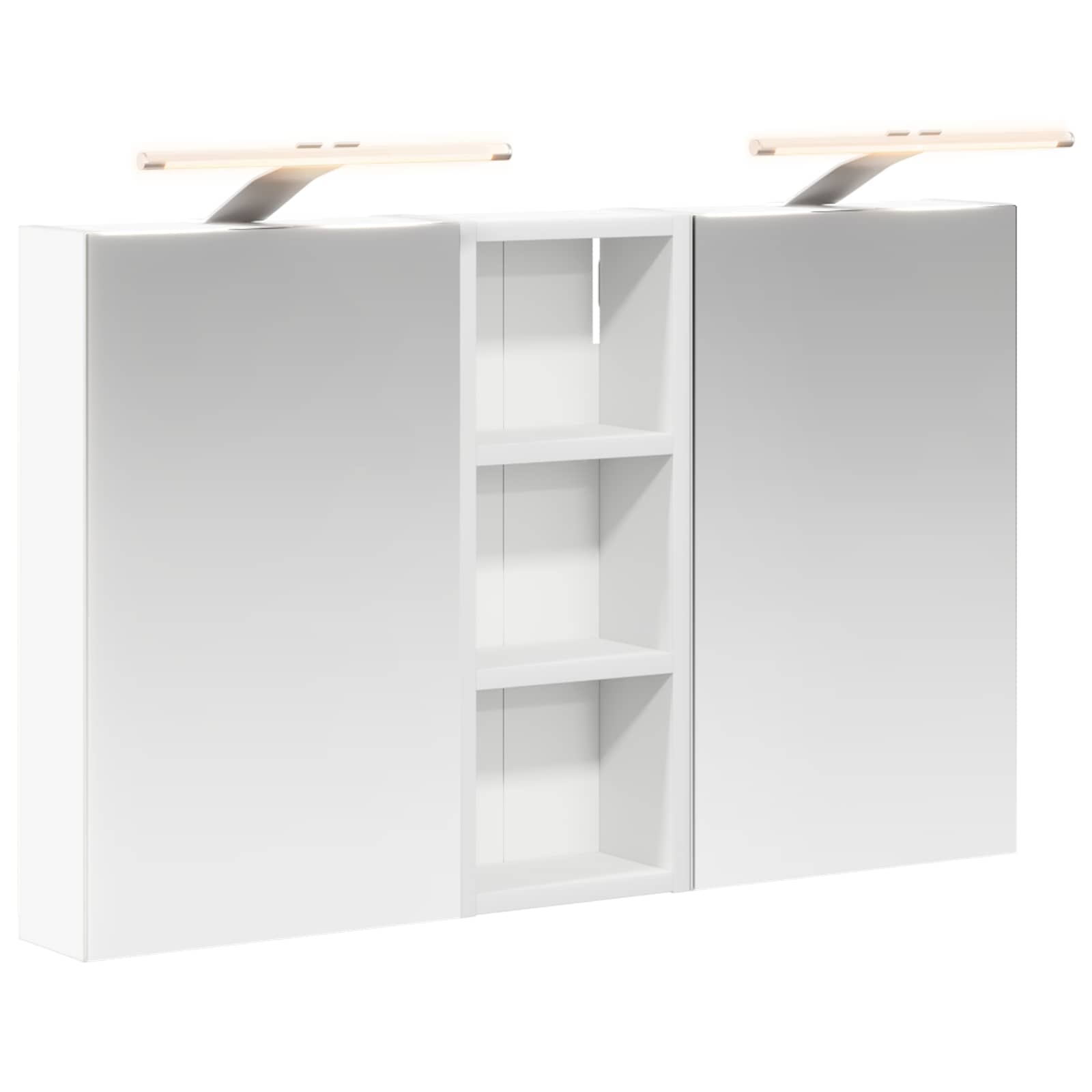 Σετ Ντουλαπιών Μπάνιου με ράφι με πόρτα 3 pcs 80 x 10,5 x 50 εκ - Pakobazaar