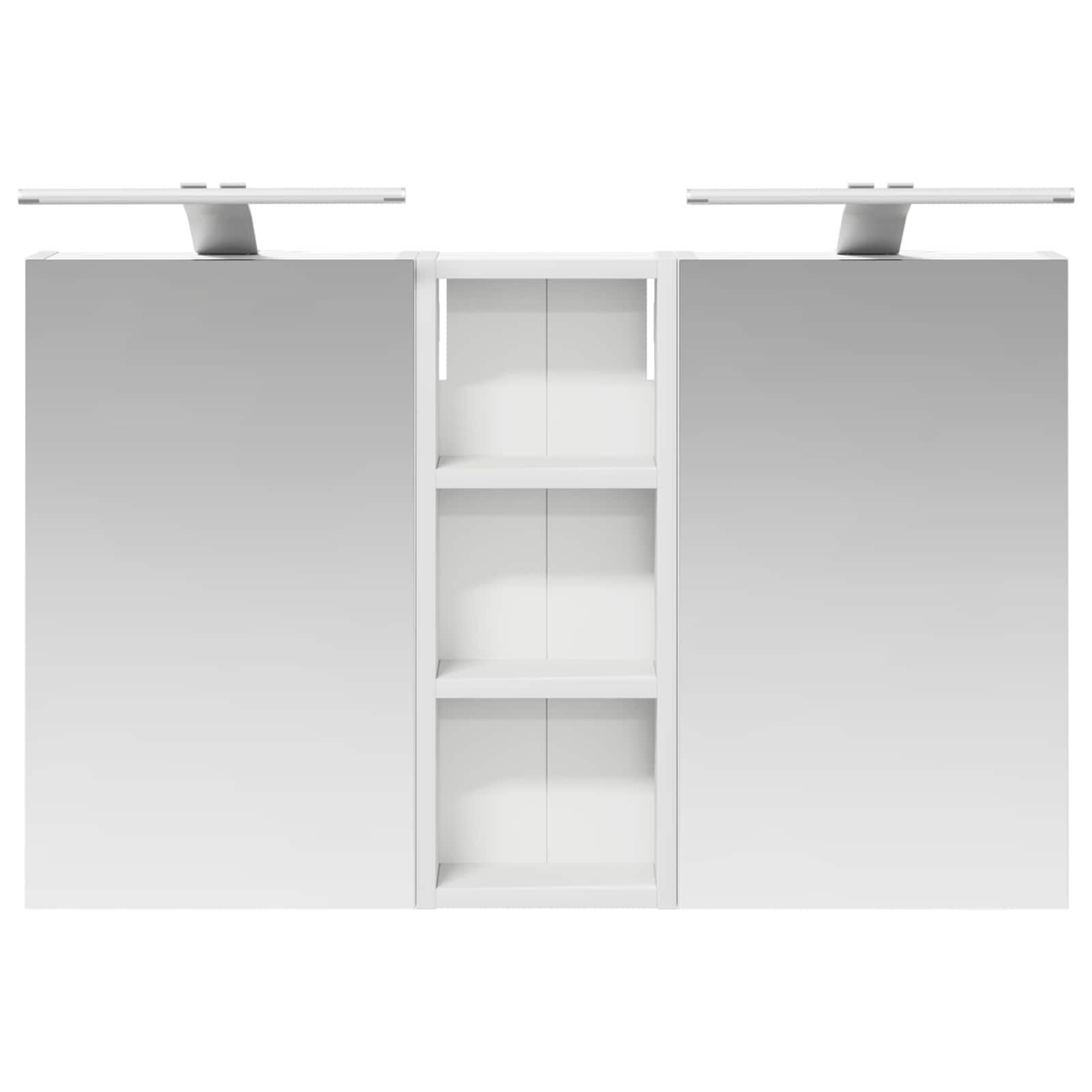 Σετ Ντουλαπιών Μπάνιου με ράφι με πόρτα 3 pcs 80 x 10,5 x 50 εκ - Pakobazaar