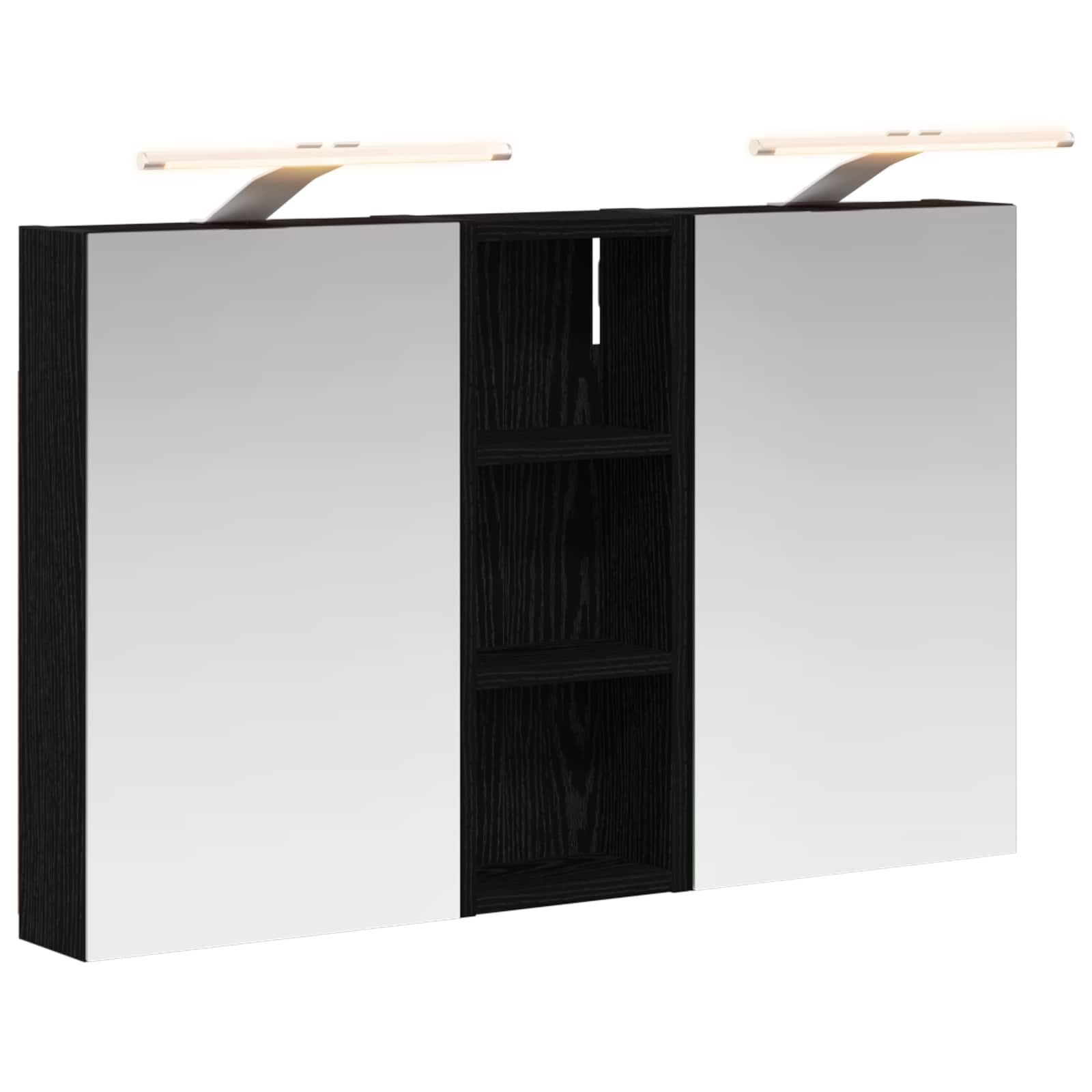 Σετ Ντουλαπιών Μπάνιου με ράφι με πόρτα 3 pcs 80 x 10,5 x 50 εκ - Pakobazaar