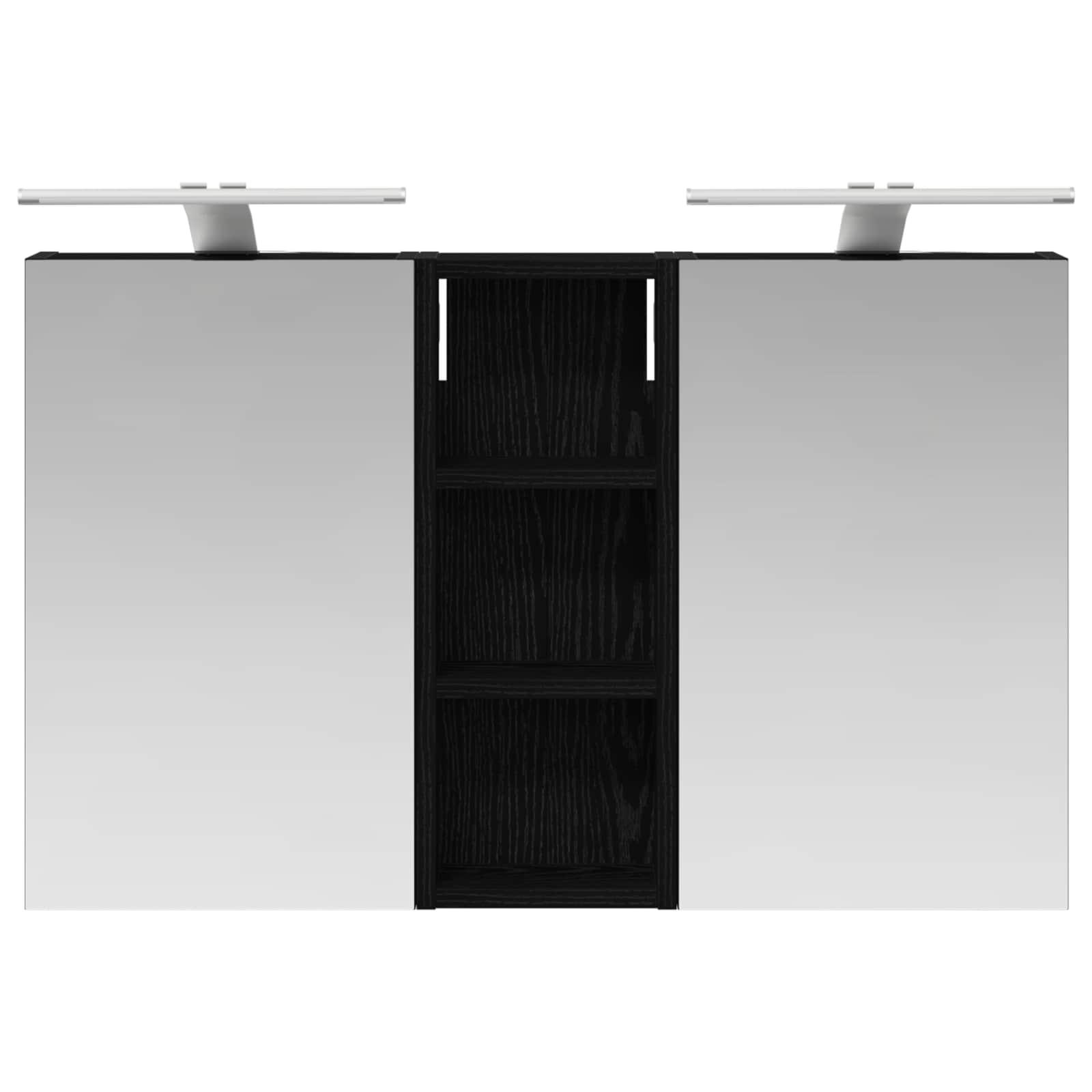Σετ Ντουλαπιών Μπάνιου με ράφι με πόρτα 3 pcs 80 x 10,5 x 50 εκ - Pakobazaar