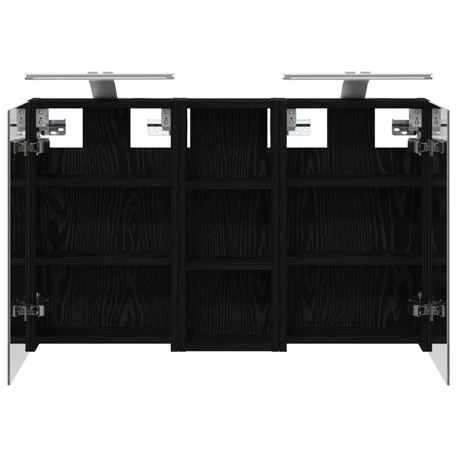 Σετ Ντουλαπιών Μπάνιου με ράφι με πόρτα 3 pcs 80 x 10,5 x 50 εκ - Pakobazaar