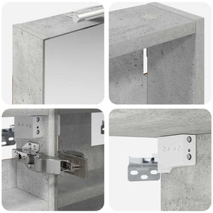 Σετ Ντουλαπιών Μπάνιου με ράφι με πόρτα 3 pcs 80 x 10,5 x 50 εκ - Pakobazaar