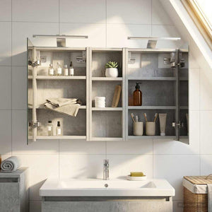 Σετ Ντουλαπιών Μπάνιου με ράφι με πόρτα 3 pcs 80 x 10,5 x 50 εκ - Pakobazaar