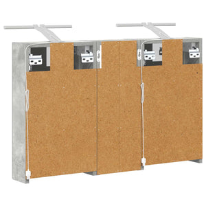 Σετ Ντουλαπιών Μπάνιου με ράφι με πόρτα 3 pcs 80 x 10,5 x 50 εκ - Pakobazaar