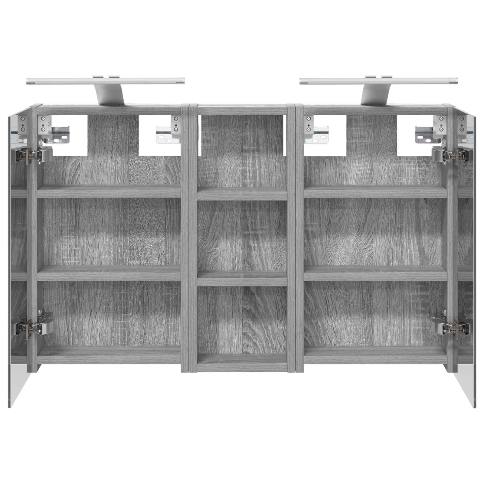Σετ Ντουλαπιών Μπάνιου με ράφι με πόρτα 3 pcs 80 x 10,5 x 50 εκ - Pakobazaar