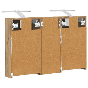 Σετ Ντουλαπιών Μπάνιου με ράφι με πόρτα 3 pcs 80 x 10,5 x 50 εκ - Pakobazaar