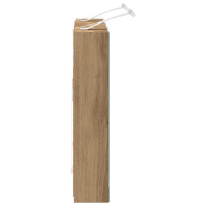 Σετ Ντουλαπιών Μπάνιου με ράφι με πόρτα 3 pcs 80 x 10,5 x 50 εκ - Pakobazaar