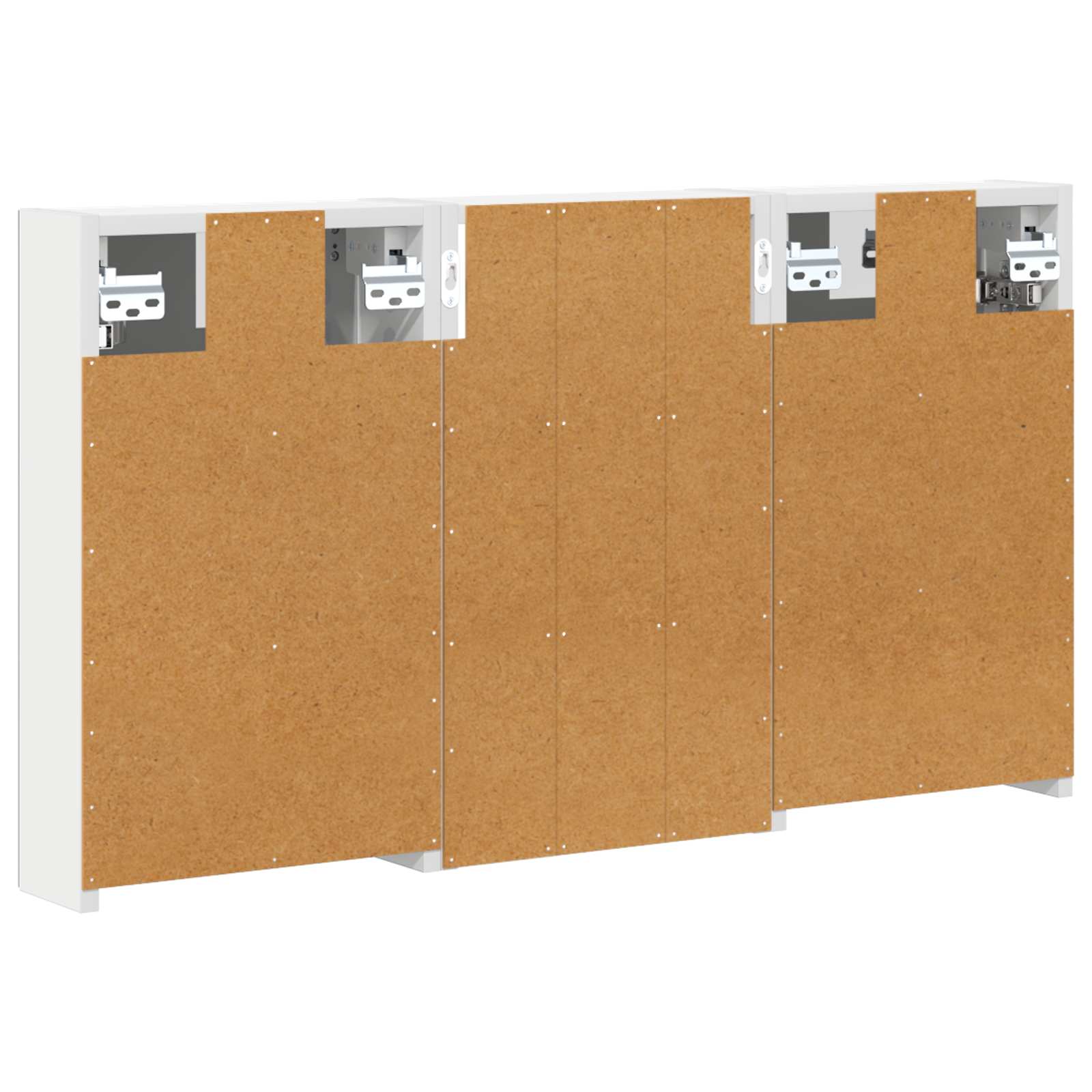 Σετ Ντουλαπιών Μπάνιου με ράφι με πόρτα 3 pcs 90 x 10,5 x 50 εκ - Pakobazaar