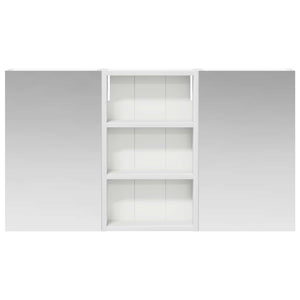 Σετ Ντουλαπιών Μπάνιου με ράφι με πόρτα 3 pcs 90 x 10,5 x 50 εκ - Pakobazaar