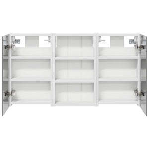 Σετ Ντουλαπιών Μπάνιου με ράφι με πόρτα 3 pcs 90 x 10,5 x 50 εκ - Pakobazaar