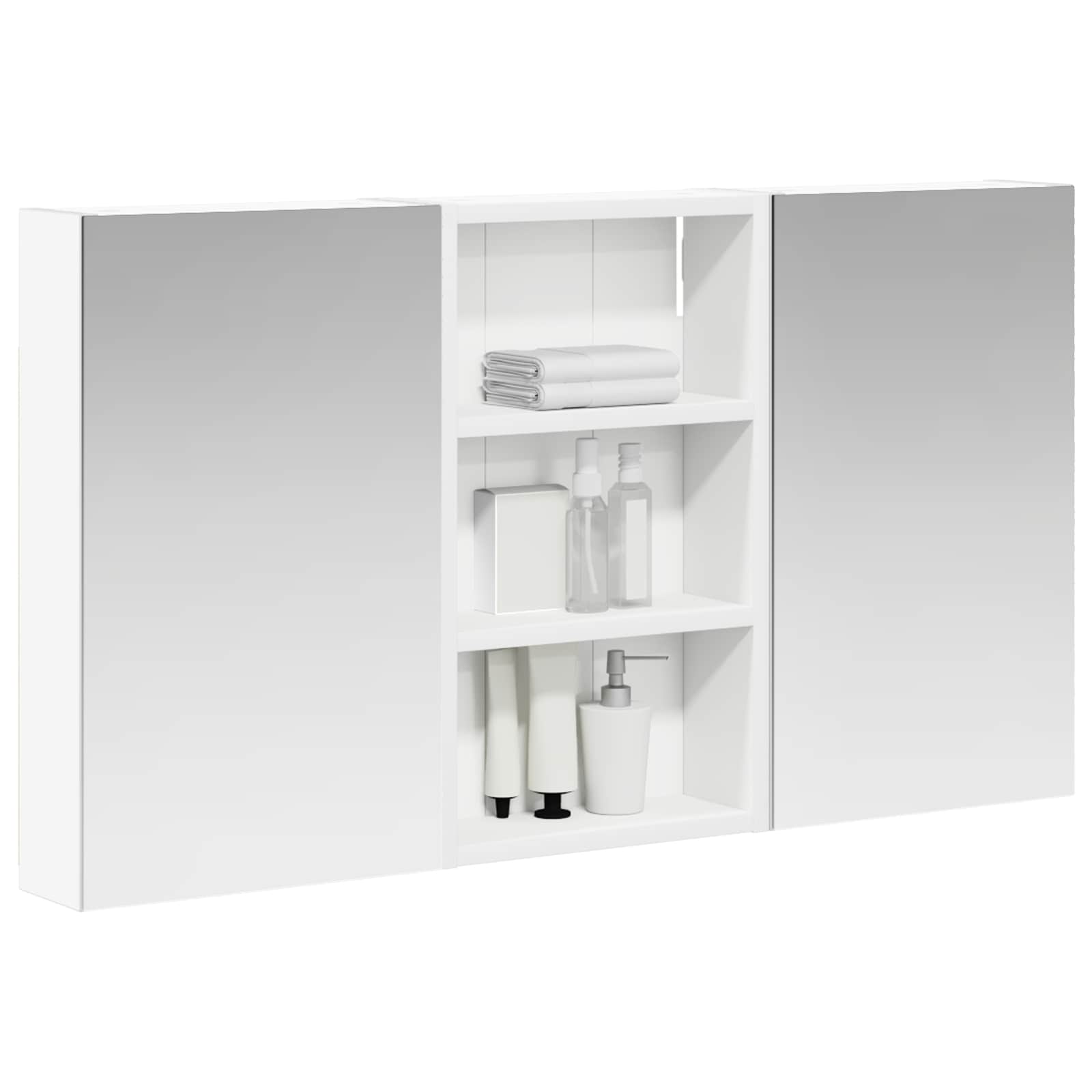 Σετ Ντουλαπιών Μπάνιου με ράφι με πόρτα 3 pcs 90 x 10,5 x 50 εκ - Pakobazaar