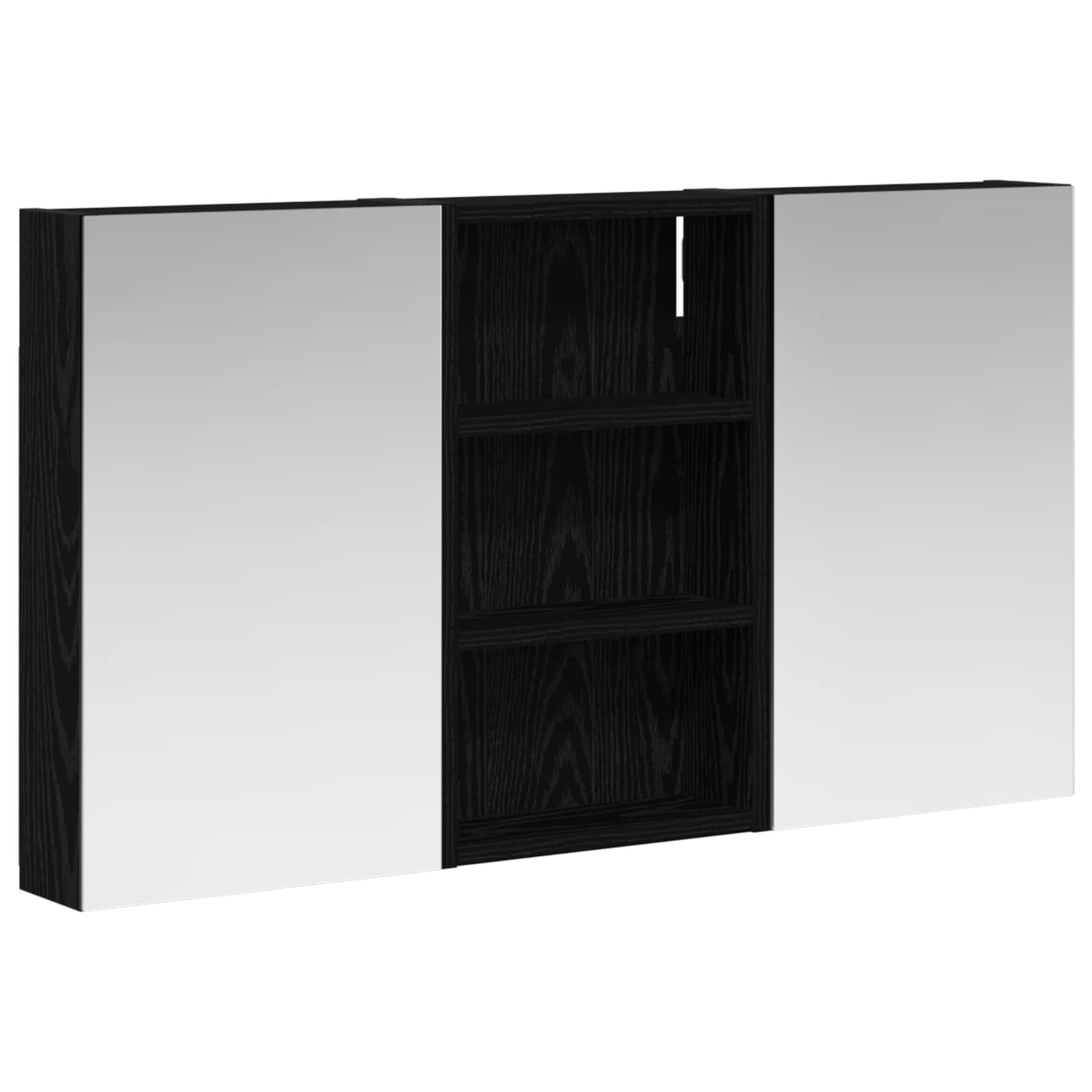 Σετ Ντουλαπιών Μπάνιου με ράφι με πόρτα 3 pcs 90 x 10,5 x 50 εκ - Pakobazaar