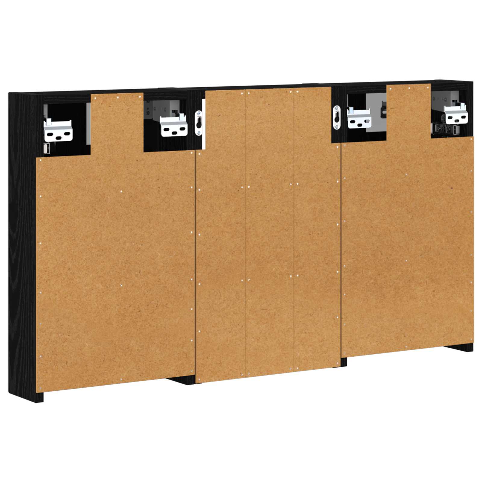 Σετ Ντουλαπιών Μπάνιου με ράφι με πόρτα 3 pcs 90 x 10,5 x 50 εκ - Pakobazaar