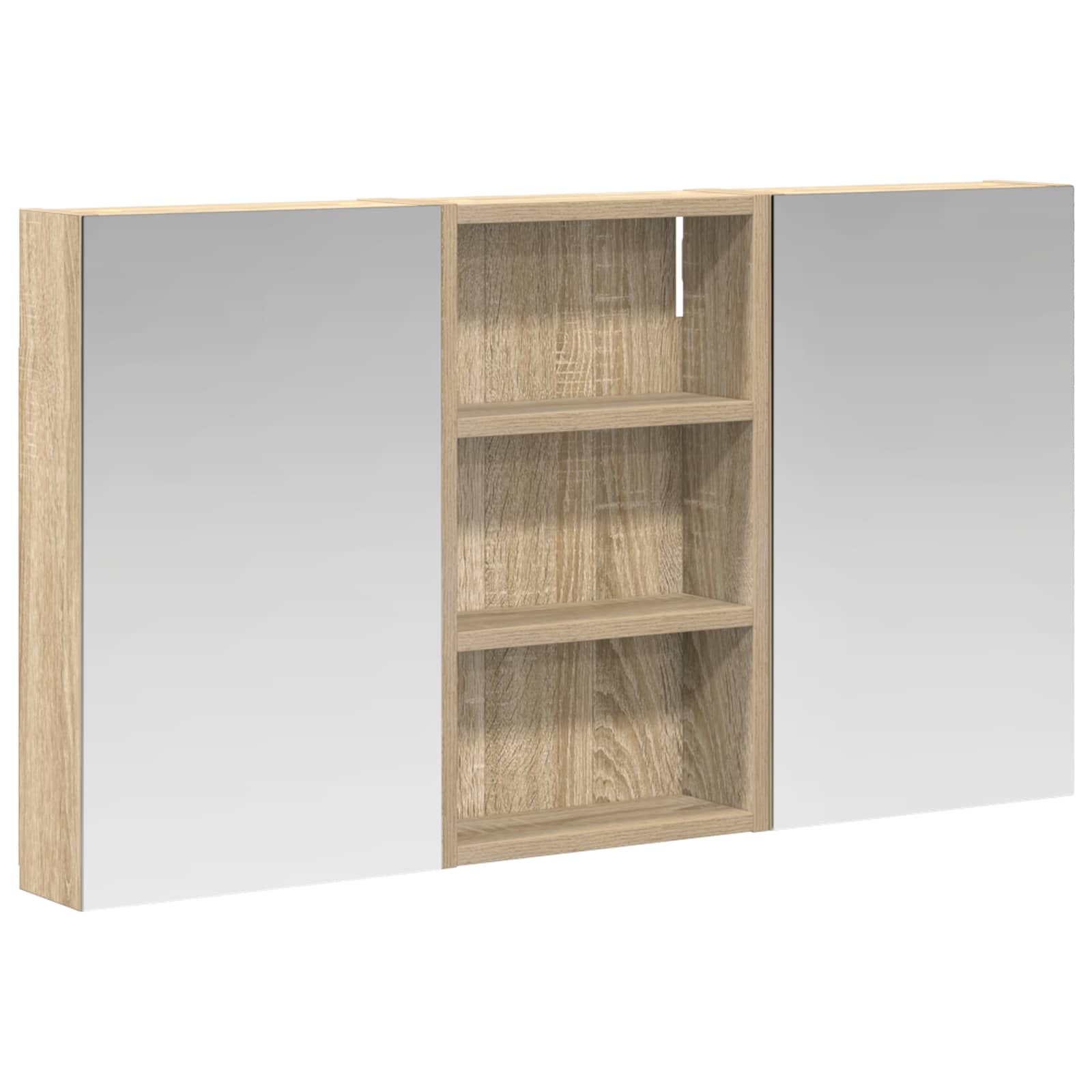 Σετ Ντουλαπιών Μπάνιου με ράφι με πόρτα 3 pcs 90 x 10,5 x 50 εκ - Pakobazaar