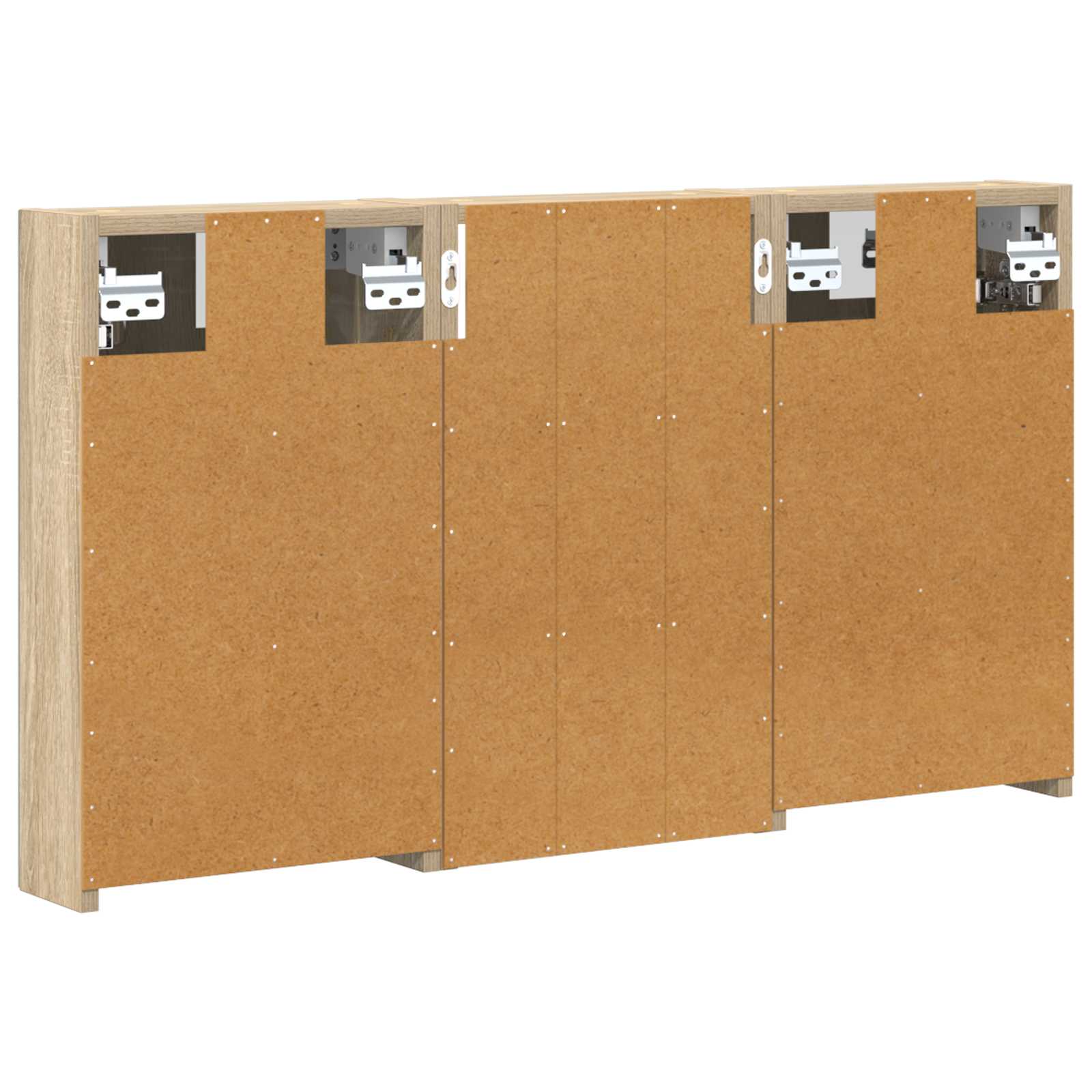 Σετ Ντουλαπιών Μπάνιου με ράφι με πόρτα 3 pcs 90 x 10,5 x 50 εκ - Pakobazaar