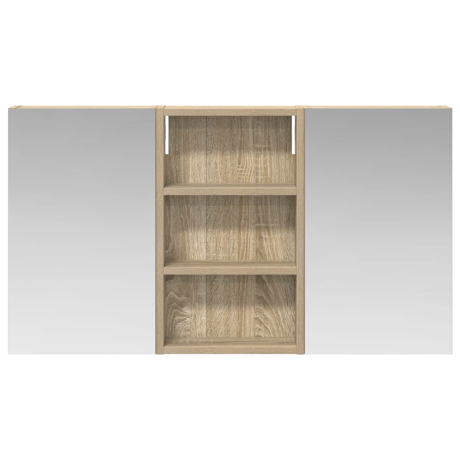 Σετ Ντουλαπιών Μπάνιου με ράφι με πόρτα 3 pcs 90 x 10,5 x 50 εκ - Pakobazaar