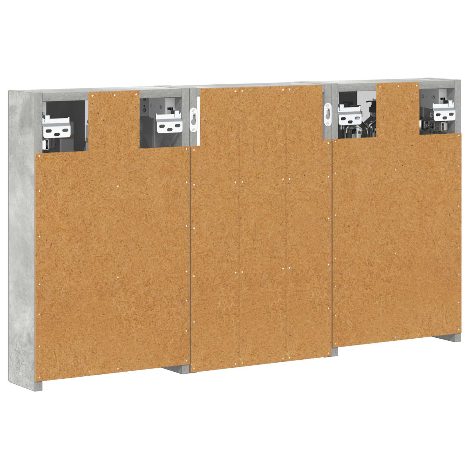 Σετ Ντουλαπιών Μπάνιου με ράφι με πόρτα 3 pcs 90 x 10,5 x 50 εκ - Pakobazaar